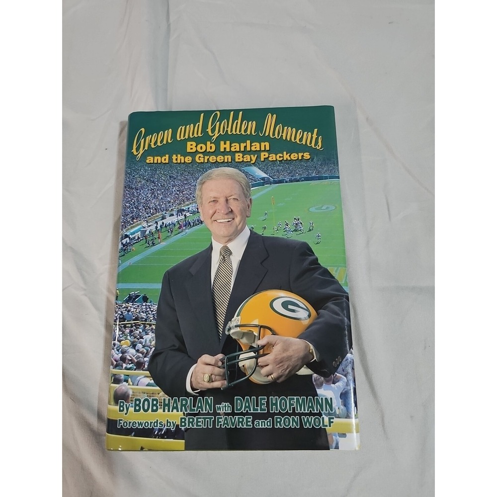 Green & Golden Moments Bob Harlan‎ Green Bay Packers Hardcover Football Book